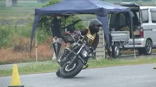 2018 5 13 Ehime Dunlop Moto Gymkhana kudomen 選手 MT-07 h 2