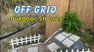 Pt-1 DIY| Off-Grid SHOWER house project| TINYHOUSE in the WOODS| How to #airbnb #tinyhouse #howto