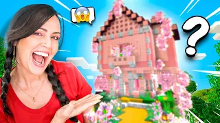Mi Mejor Amigo me Sorprende con una CASA ROSA en Minecraft 😱 Sandra Cires Play