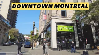 Discover Downtown Montreal on a Sunny Autumn Day in 4K!