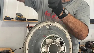 Changing the starter ring gear on the flywheel of a Lycoming engine