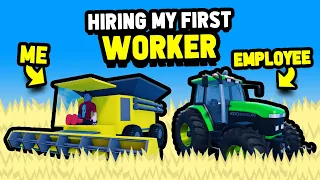 Hiring My First WORKER for My COMPANY in Farming and Friends