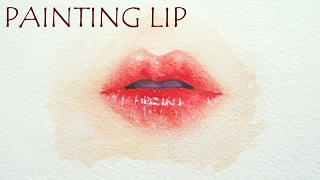 Watercolor Lips Tutorial - Speed Painting