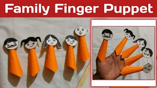 How to make Family Finger Puppets |Easy paper Crafts | Paper Crafts for School|