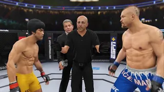 BRUCE LEE VS CHUCK LIDDELL | UFC 4 BRUTAL FIGHT | UFC 4 | UFC 4 2021 | EA SPORTS UFC 4