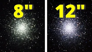 8" vs 12" Telescopes - M13 Hercules Globular Cluster