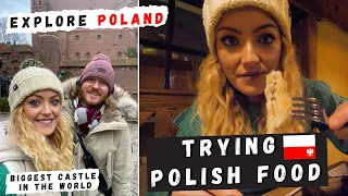 We Try Polish Food | Travel POLAND (Malbork Castle - The biggest Castle in the World)