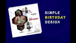 How to design happy birthday Flyers | birthday flyer design in photoshop | photoshop tutorials tips