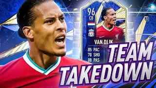 HUGE DISCARD IN TOTY VAN DIJK TEAM TAKEDOWN! #FIFA21