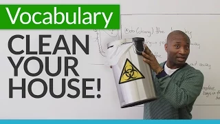 Learn basic English vocabulary for cleaning your house