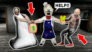 Granny and Grandpa vs Ice Scream vs Money - funny horror animation parody (p.101)