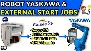 🔵🔵ROBOT YASKAWA - SELECCIONAR Y ARRANCAR PROGRAMA DESDE PLC - EXTERNAL START
