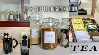 TEA AND COFFEE ORGANIZATION |  Coffee Station | Kitchen Organization