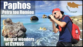 🇨🇾 PAPHOS, natural beauty of CYPRUS - Petra tou Romiou - Πέτρα του Ρωμιού