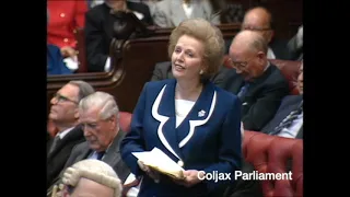 Baroness Thatcher Maiden Speech in House of Lords 1992