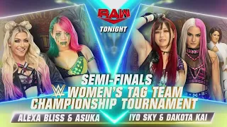 Iyo Sky & Dakota Kai VS Asuka & Alexa Bliss 1/2