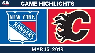 NHL Highlights | Rangers vs Flames – Mar 15, 2019