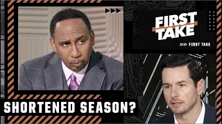 Stephen A. & JJ Redick outline PROS & CONS of a shortened NBA season | First Take