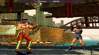 拳皇96 The King Of Fighters 96 | Fightcade 킹오브파이터즈96 infiltration (pe) vs GOKU96 (cl) 格斗之王96 KOF96