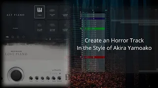 Create an ambiant horror track in the style of Akira Yamaoka (Silent Hill)