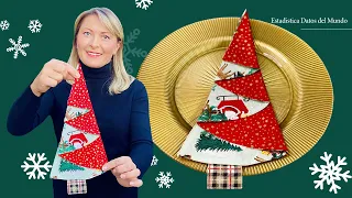 Christmas Cloth Napkin For 10 Minutes / Decorate Your Table With These Napkins
