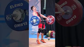 Alex Bellemarre (89kg 🇨🇦) 166kg / 366lbs Snatch 🥈 at Pan Ams!#snatch #weightlifting #slowmotion