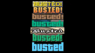 Busted screens from every GTA (2020)