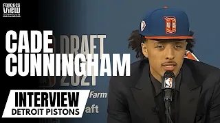 Cade Cunningham Reacts to Being Drafted 1st Overall & Wants to Bring Back Bad Boys Detroit Pistons