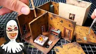 Making Evil Nun Miniature School in Polymer Clay (Altar room)