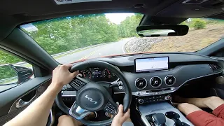 2022 KIA Stinger GT2 RWD | POV Mountain Road Drive *Exhaust Audio*