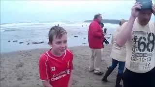 Laxey New Year's Dip 2016