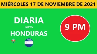 Diaria 9 PM honduras loto costa rica La Nica hoy  Miércoles 17 NOVIEMBRE DE 2021 loto tiempos hoy