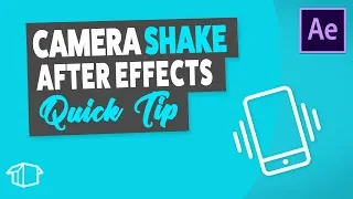 Add Camera Shake to video - After Effects Quick Tip Tutorial