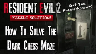 Resident Evil 2 Remake Puzzle Solutions | How To Solve The Chess Puzzle Maze | Supplies Storage Room