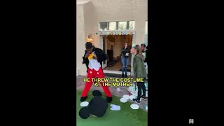 Mickey Mouse destroys kids birthday￼😡😢