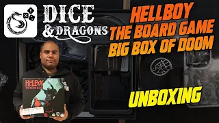 Hellboy The Board Game Big Box of Doom Unboxing