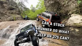 3RD GEN 4RUNNER CLIMBS WATERFALL!