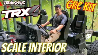 Traxxas TRX4 upgrade with GRC interior and GRC Trx4 cockpit views after unboxing the G161D Kits