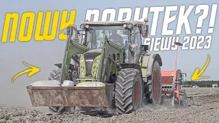 🇵🇱SIEWY JĘCZMIENIA NOWYM NABYTKIEM 2023?!🇵🇱20km/h🇵🇱CLAAS ARION 450 & AGRO MASZ 🔥