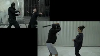 the raid 2 - baseball bat fight scene - simulation