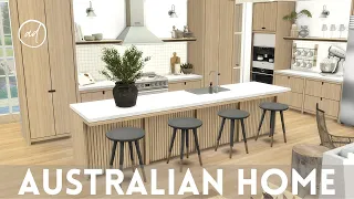 AUSTRALIAN STYLE FAMILY HOME || Sims 4 || CC SPEED BUILD + CC List