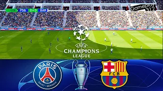 PSG vs BARSELONA - UEFA Champions League 2024 | Full Match All Goals - EA FC 24 Gameplay PC