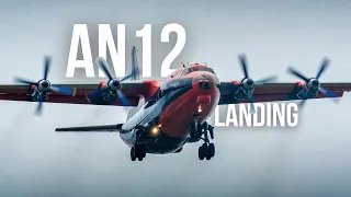 UKRAINIAN Antonov An-12BP LANDING from ISTANBUL to PIEŠŤANY