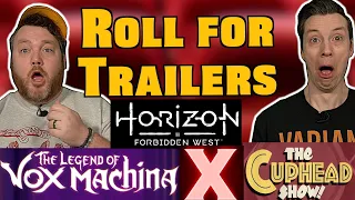 Legend of Vox Machina, The Cuphead Show, X - Trailer Reaction - Trailerpalooza 9