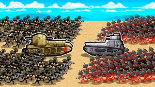 What happens when you add MORE World War 1 Tanks to Stickman Trenches?