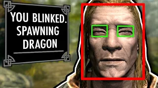 Skyrim But EVERY TIME I BLINK Enemies Spawn