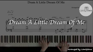 Dream a Little Dream Of Me / Jazz  ballad / Solo Piano / Sheet Music