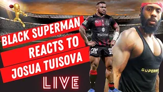 Josua Tuisova | Unstoppable Genetic Freak |  Violent Collisions BLACK SUPERMAN RUGBY REACTIONS