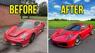 FULL BUILD - REBUILDING A CRASH DAMAGED FERRARI F430