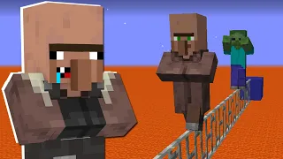 Minecraft: TESTANDO O QI DOS VILLAGERS PARA SABER SE ELES SÃO INTELIGENTES OU BURROS!